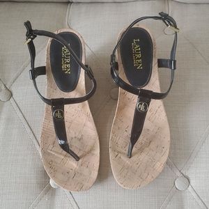 Lauren Ralph Lauren Black Sandals